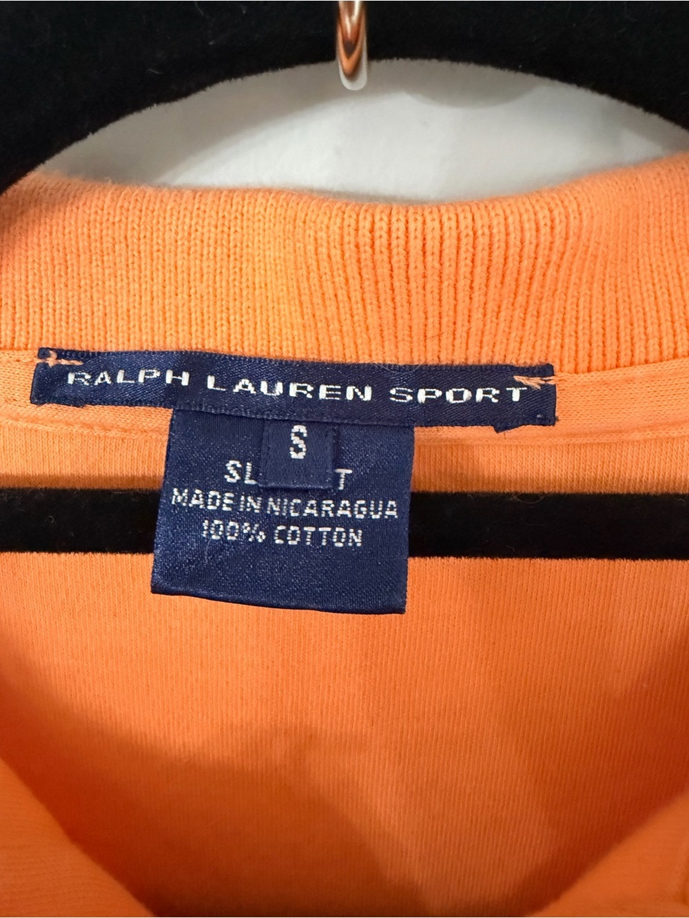 Ralph Lauren Sport Sz Small light orange soft 100% cotton preppy designer Polo - Picture 3 of 7